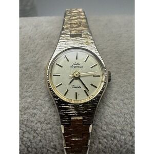 Jules‎ Jurgensen V238 New Battery Ladies Watch 16MM 6" Vintage Gold Tone P45